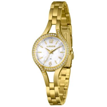 Imagem de Relógio Lince Feminino Ref: Lrgm070l30 B2kx Bracelete Dourado