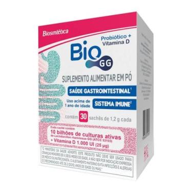Imagem de Suplemento Alimentar Bio GG Probiótico + Vitamina D 1.000UI 30 Sachês