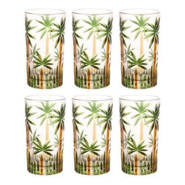 Imagem de Conjunto 6 Copos Altos Cristal Palm Tree 360ml Wolff