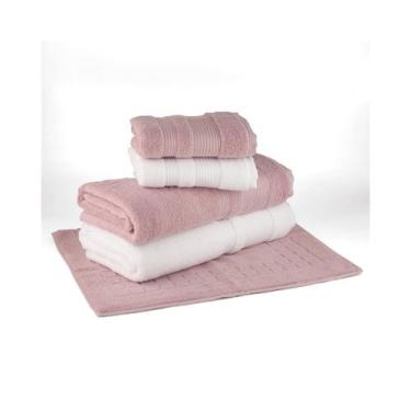Imagem de Jogo Banho Bouton Aliance 3294DustyRose/001Branco 5 pçs - BUETTNER, Nã