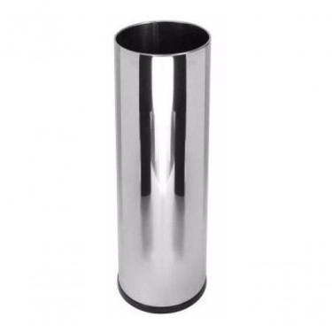 Imagem de Porta Guarda-Chuva - Inox 24x70 para Coleta de Água em Aço Inox com Bandeja Plástica Re...