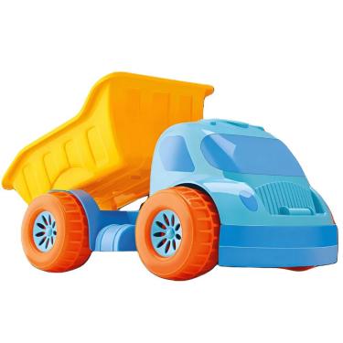 Imagem de Caminhão Thunder Trucks Caçamba com Caçamba Móvel para Coordenação Motora e Roda Livre Amarelo