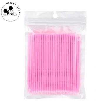 Imagem de Kit Microbrush Cotonete para Alongamento de Cílios Fio a Fio Remoção de Cola Profission...