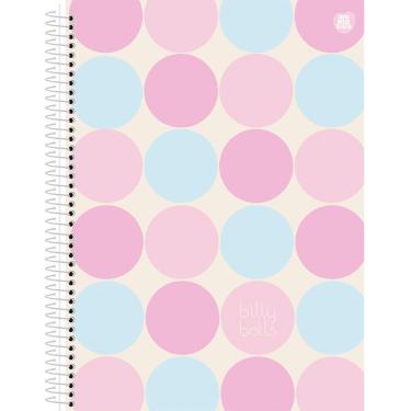 Imagem de Caderno Espiral Universitário Billy Balls Estampa 2 Capa Dura Resistente com 80 Folhas Pautadas 1 Matéria