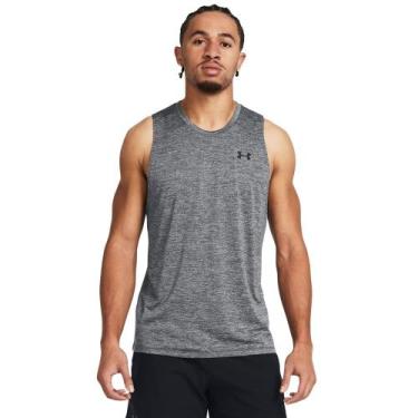 Imagem de Regata de Treino Under Armour Tech Tank Masculina, Cinza, P