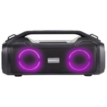 Imagem de Caixa de Som Bluetooth Grande Preto Daewoo 200W - Iluminação em Led, P