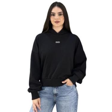 Imagem de Blusão Moletom Feminino Comfort Com Capuz Colcci-Feminino