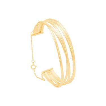 Imagem de Bracelete Fios Trançados em Ouro 18K - AU14143 - BRUNA TESSARO JOIAS