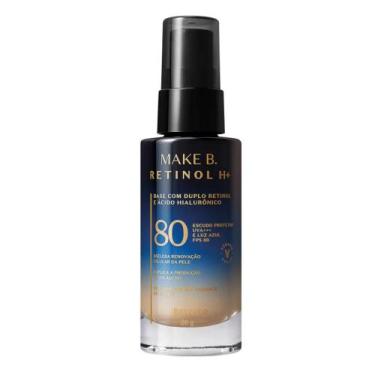 Imagem de Base Líquida com FPS 80 Make B. Retinol H+ 26g - Maquiagem , Cor 25