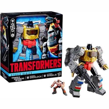 Imagem de Transformers The Movie Grimlock e Wheelie Hasbro G0485