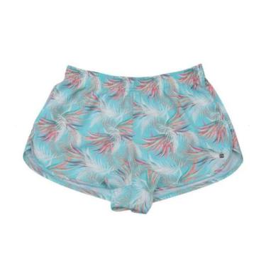 Imagem de Shorts feminino curto estampa  aquarela verde she ref:374.06 - She BEA