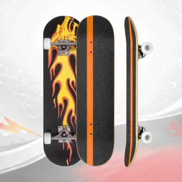 Imagem de Skate Infantil Radical 70 cm (FOGO LARANJA)