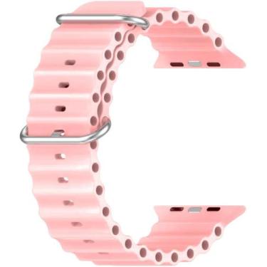 Imagem de Pulseira Ocean Silicone Compatível Relógio Smart Fivela ajustável - Ge