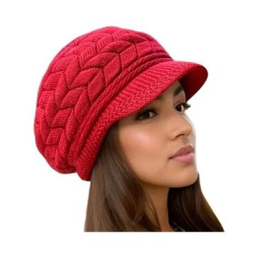 Imagem de Gorro Retro De Inverno Para Mulheres, Quente E Fashion, Ideal Para Esq