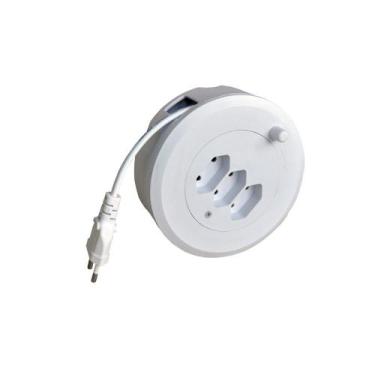 Imagem de Extensão Carretel 3 Tomadas - 5M 10A 2P e T Bivolt - ElGIN