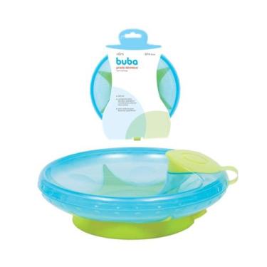 Imagem de Pratinho Térmico Infantil Buba com ventosa 220ml Azul, Azul