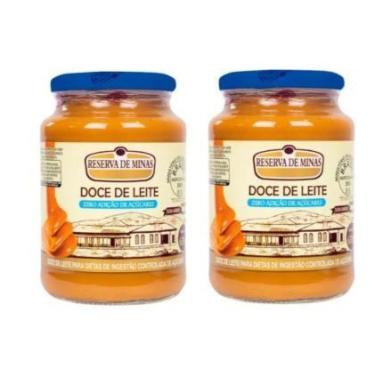 Imagem de KIT 2 Doce de Leite Reserva de Minas 630g DIet Zero Açúcar Original De