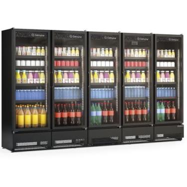 Imagem de Expositor Vertical 5 Portas GCVR2500CB All Black Gelopar 220V, 220V
