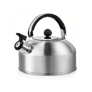 Imagem de Chaleira em aço inox 2,0L com apito alça dobrável e tampa SL-7871 - Ki