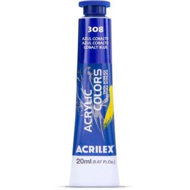 Imagem de Tinta Acrílica ACRYLIC Colors 20ML Azul Cobalto - Caixa com 6 Unidades