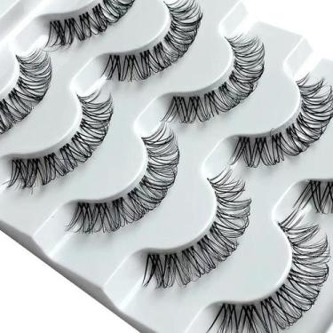 Imagem de Cílios Postiços Modelo A07 Macio Curvatura D Kit com 5 Pares - Tappern