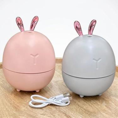 Imagem de Umidificador Coelho 300ml Branco Rosa 14x12CM - Generica