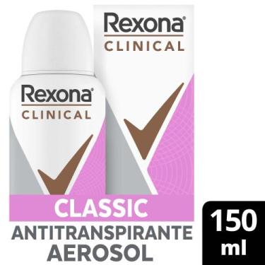 Imagem de Antitranspirante Aerosol Rexona Clinical Classic 96h 150ml, 150ml, 1