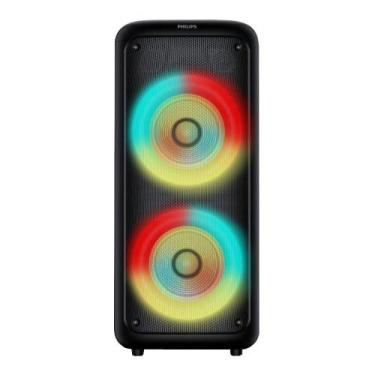 Imagem de Caixa de Som Philips Party Speaker Tax4000 Com Led 1.500w Preto  Bivol
