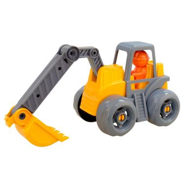 Imagem de Brinquedo Escavadeira Cardoso Open Tracks Trator com Boneco