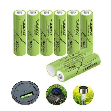 Imagem de Bateria Recarregável IWANGDO AAA 300mAh Ni-MH 8 unidades
