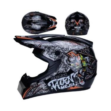 Imagem de Capacete De Moto Off-road Para Crianças, Capacete De Segurança Para Mo