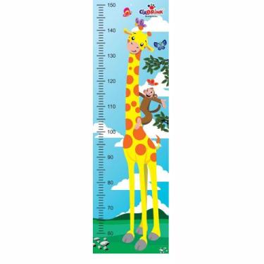 Imagem de Régua Animada para Medição de Altura - Girafa - Ciabrink