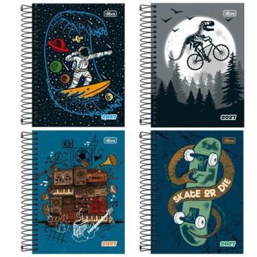 Imagem de Agenda Espiral Capa Dura Spice Masculina 2027 - 11x15,4cm - Capas Sort