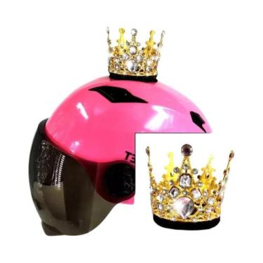 Imagem de Acessório Decorativo Artesanal De Metal Criativo Para Capacete De Moto