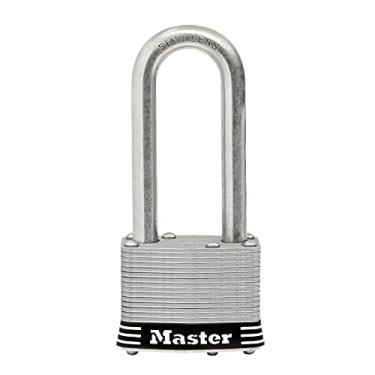 Imagem de Master Lock Cadeado de aço inoxidável laminado de 51 mm de largura com manilha de 64 mm 5SSKADLJ