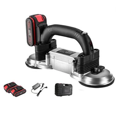 Imagem de Máquina de azulejo vibrador de azulejo 21 V 2000 mA, máquina de azulejo com ventosa dupla, 6 engrenagens de azulejo portátil 2 baterias, ferramenta de azulejo portátil no chão, parede, escadas, cozinha, banheiro