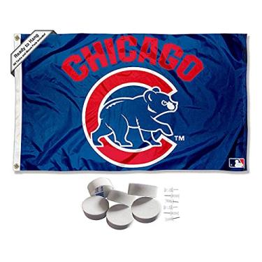 Imagem de Chicago Baseball Walking Bear Banner and Tapestry Wall Tack Pads
