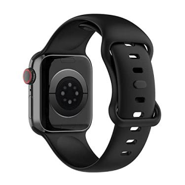 Imagem de Pulseira Sport Borboleta compatível com Apple Watch 41mm 40mm 38mm - Marca LTIMPORTS (Preto [Tam. G])