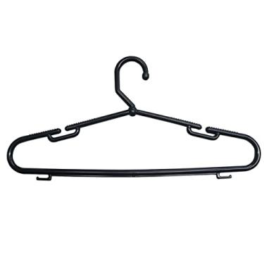 Imagem de Cabide Extra Grande Gaúcho 50 Cm Grosso 12 mm Preto - 5 Peças