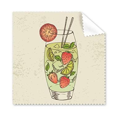 Imagem de Pano de limpeza com estampa de suco de fruta de morango, 5 peças