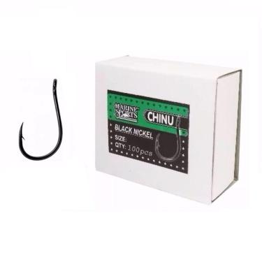 Imagem de Anzol de Pesca Chinu Aço Carbono Nº 3 Black Nickel - Marine Sports - 100 Peças