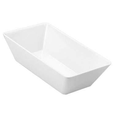 Imagem de Travessa Buffet Melamina Branca 25x15 cm Gourmet Mix