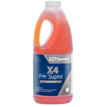 Imagem de Detergente Desincrustante Alcalino X4 Supra 2 Litros Sandet - Vonixx