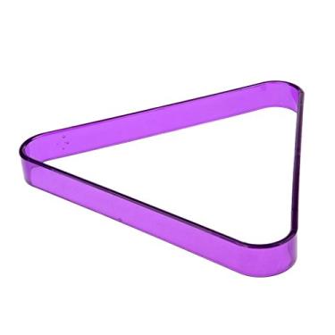 Imagem de LoveinDIY Suporte triangular de mesa de bilhar/bilhar para acessório de bilhar de bolas de 5 cm - roxo