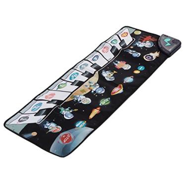 Imagem de Tapete de piano de chão, excelente música musical piano pad cantos planos compactos estimulam a criatividade para crianças com mais de 3 anos para uso doméstico