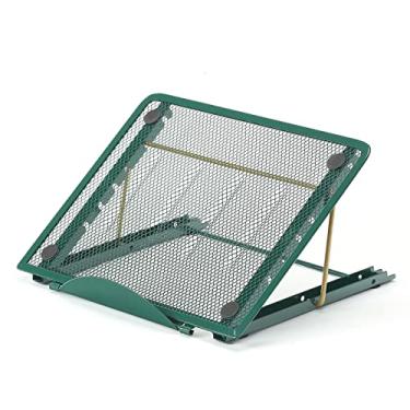 Imagem de Suporte para laptop MAXBROTHERS, suporte de elevação ajustável para computador portátil, suporte portátil dobrável para Mac MacBook Pro Air, Lenovo, HP, Dell Plus Tablet de 10 a 15,6 polegadas (verde)