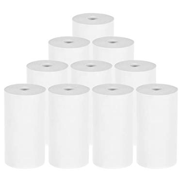 Imagem de Wemay 10pcs rolos de papel para recibos térmicos 57 * 25mm Impressão de bilhetes para caixa registradora Impressora de recibos para pontos de venda Peripage Poooli Impressora fotográfica