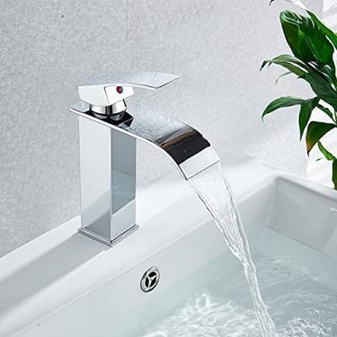 Imagem de Cachoeira preta bacia mais alta lavatório armário de banheiro torneira de banheiro tinta preta torneira de furo único, cromo, curto A, China