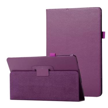 Imagem de ZiEuooo Linda capa protetora de poliuretano para tablet Samsung Galaxy Tab A 7.0 A 8.0 A 9.7 A 10.1 A 10.5 E 8.0 E 9.6 Tab 3 Lite Tab 4 S 2014 (roxo, Tab E 9.6 2016 T560 T565)
