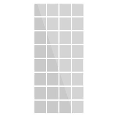 Imagem de Tingpai Folhas de espelho flexíveis reflexivas telhas de espelho PET autoadesivas Adesivos de espelho sem vidro pa deco ção de casa pa uso diário Sala de estar Bancada do banheiro